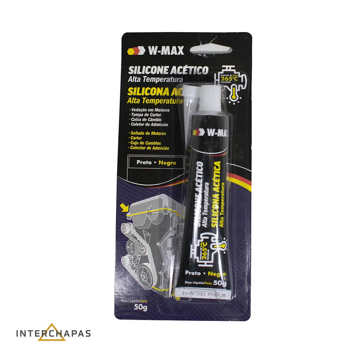Silicona Alta Temperatura - W-Max - Interchapas